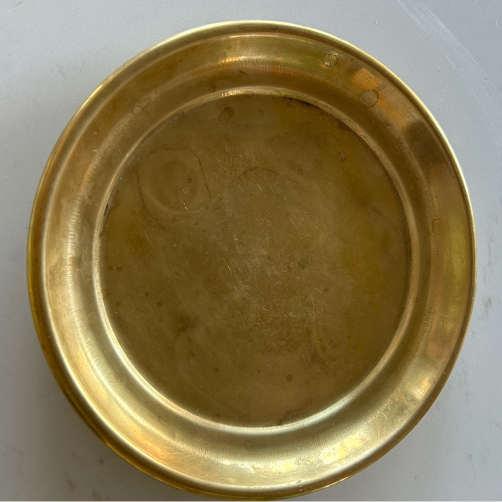Vintage Brass 6.5 in Plate